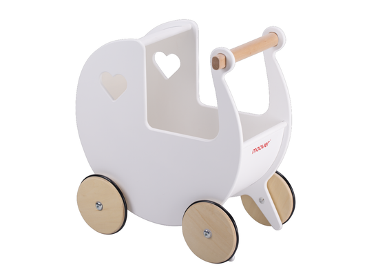 Luxury doll stroller brown